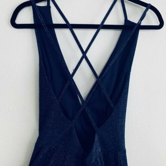 Lulus You Glow Girl Blue Backless Skater Dress - Picture 5 of 6